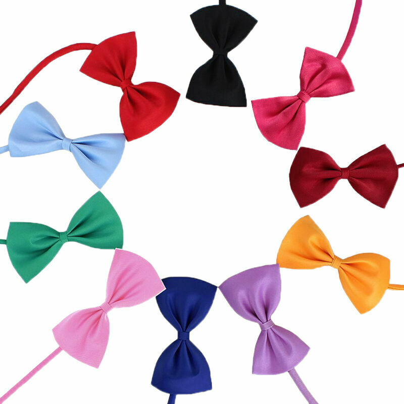 10Pcs/Set Lovely Cute Bow Tie For Dog Cat Pet Necktie Collar Neck N4G7