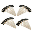 40x Mini Wooden Chalkboard Blackboard Message Board Label Tag Plant Marker