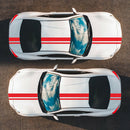 3pcs Car Decorative Stickers Auto Covers Head Tail Styling Decals