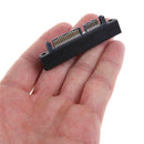 SATA 7+15 Pin 22 Pin Male to 22 Pin Female Right Angle Convertor Adapter bkT NTO