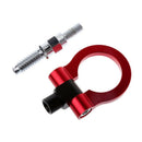 Red Aluminum Car Front Rear Screw On Tow Hook Towing Racing Trailer Ring For BMW