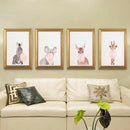 Abstract Art Unframed Picture Wall Picture Art Painting - Animal Blow Bubble