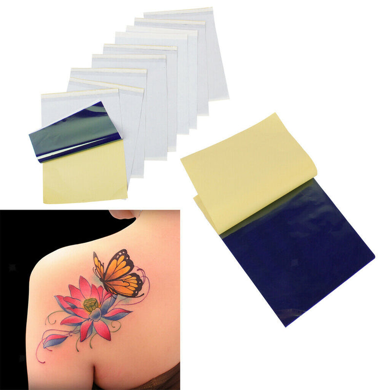 10 Sheets Tattoo Thermal Carbon Stencil Body Transfer Paper For Ink Kit