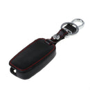 Car Remote 3 Button Key Leather Cover For KIA Ceed KX5 Rio Sportage QL Waxed