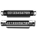 Luminous Rotatable Car Temporary Parking Card Phone Number Plate(Black) A