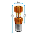1Pcs H6 BA20D LED Motorcycle Headlight 2000LM 3COB Moto Bulb MotorBike Scoot Hn