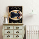 5D DIY Full Drill Diamond Painting Crown Black Swan Cross Stitch Embroidery