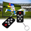 7 Keys Mini Universal TV Remote Control Keychain Television Set Controller