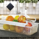 Fridge Organizer Drawer, Refrigerator Pull-Out Bin Adjustable, Installs Und
