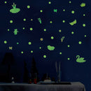Luminous Wall Stickers Butterfly Swan Night Glow Wall Decals Bedroom Decor A