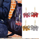 4pcs DIY Full Drill Diamond Painting Special Shaped Elephant Key Rings
