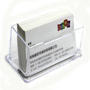 Transparent Acrylic Plastic Desk Box Desktop Business Card Holder Display Stand