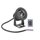 10W Underwater LED Fountain Light Remote Control RGB Waterproof Pool Garden