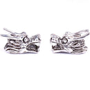5pcs/set Dreadlocks Braid Tube Rings Dragon Head Loose Beads Hair Ring Jewe BX