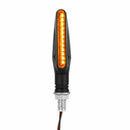 Universal Motorcycle Motorbike LED Turn Signal Indicator Binker Lamp Light Amb_