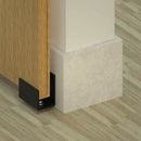 2Pcs Wall-Mounted Sliding Barn Door Bottom Rail with Adjustable Bracket M6B1