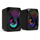 LED USB Wired Computer Speakers Stereo Bass Subwoofer Mini For PC Laptop Desktop