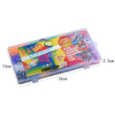 Rainbow Rubber Bands Refill Kit-Assorted Colors Loom Bands(2000+)-24 S-Clips