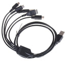 USB Charging Cable Charger for Nintend GBA SP WII U 3DS NDSL XL DSI PSP 5 in 1ME