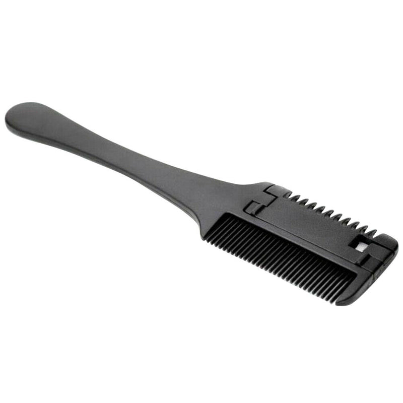 Hair Razor Comb Double Side Cutting Thinning Radian Design DIY Sharp With Blade