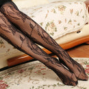 Womens Floral Pattern Floral Print Lace Rose Fishnet Stockings Pantyhose Fishnet