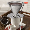 Honeycombed Stainless Steel Coffee Filter, Reusable Pour Over Coffee Filter J1T3
