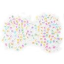 Lot 200 letter of the alphabet plastic Cube loose beads 0.24" S3W5