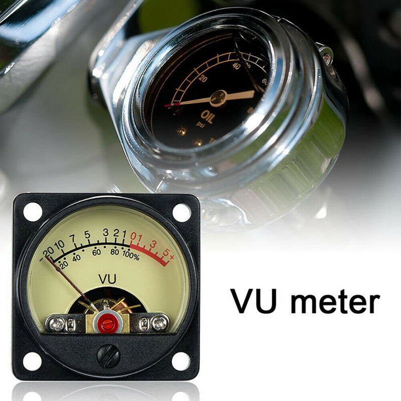 TR-35 VU Meter Power Amplifier DB Table Audio Level Head Meter w/Backlight