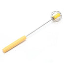 stainless steel press hand rotating whisk wire mixer egg beater stiring tool ME