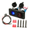 Dual USB Charger Socket Waterproof Power Outlet Fast Charge with Wire and Fuse