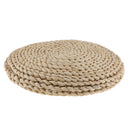 2x Round Natural Straw Chair Seat Pad Mat Yoga Meditation Cushion Seated Pad