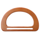 2pcs Handmade Wooden Purse Handbag Handle Replacement Bag Accessories Brown