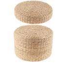 2 Pieces Japanese Straw Cushion Tatami Floor Cushion