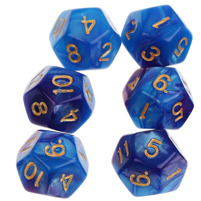 10pcs 12 Sided Dice D12 Polyhedral Dice for Dungeons and Dragons Table Games