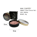1Pc Makeup Face Matte Blusher Ball 3 In 1 Blush Eyeshadow Contour Cosmetics