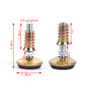 8 Pack M8x20mm Thread Adjustable Screw on Type Slotted Furniture Leveling F Hn