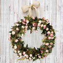 Christmas Flower Wreath Rose Garland With Elegant Best For Home Wall Door A