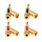 4pcs/Set 4mm Pure Copper Banana Plug Self-Lock HiFi Terminal Connectors
