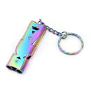Stainless Whistle Double Tube Lifesaving Emergency SOS Outdoor Survival Whist JR
