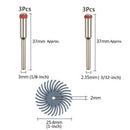 60Pcs 1 Inch Bristle Disc Kit with 6 Mandrels for Rotating Tools,Detailing