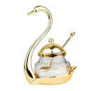 Aluminum alloy Condiment Pot Seasoning Container Spice Glass Jar Salt Sugar G7M8