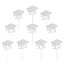 20pcs Pack 2018 Graduation Cap Cupcake Picks Cake Toppers Decor