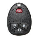 Black 4 Button BTN Remote Key Fob Shell Case & Pad For GMC Chevrolet Replac
