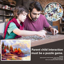 1000pcs DIY Purple Flowers Puzzle Educational Learning Assembling Toys Gift