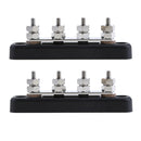 2x 4-Way Power Distribution Bus Bar 4x6mm Studs 100A