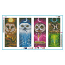 4pcs 5D DIY Full Drill Diamond Painting 4 Seasons Eagle Cross Stitch Kit