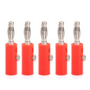 4mm Insulated Banana Plugs Connectors Jack New 10pcs Red + Black T2Z3