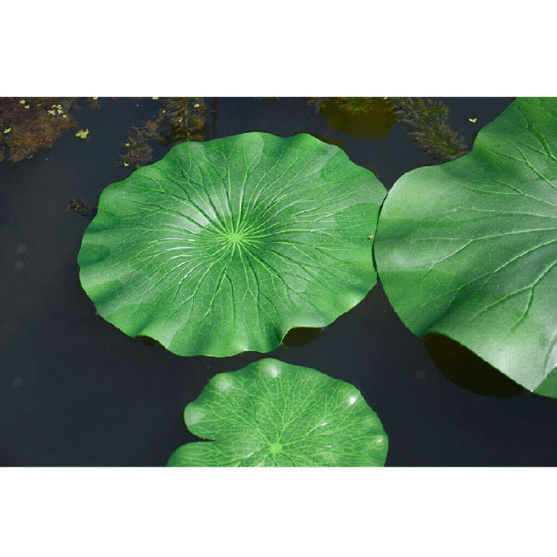 20x Artificial Simulation Lotus Leaf Pool Aquarium Fish Tank