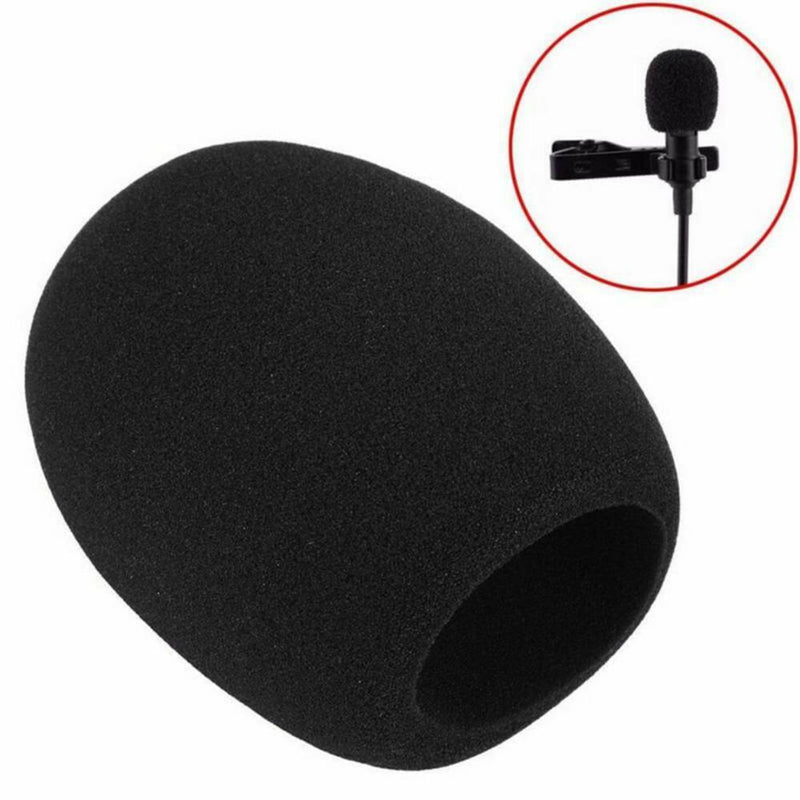 10PCS/Set Microphone Headset Grill Windscreen Sponge Foam Black Mic Cover Cap
