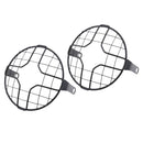 2 Pieces 175mm Metal Motorcycle Headlight Grill Guards Headlamp Covers